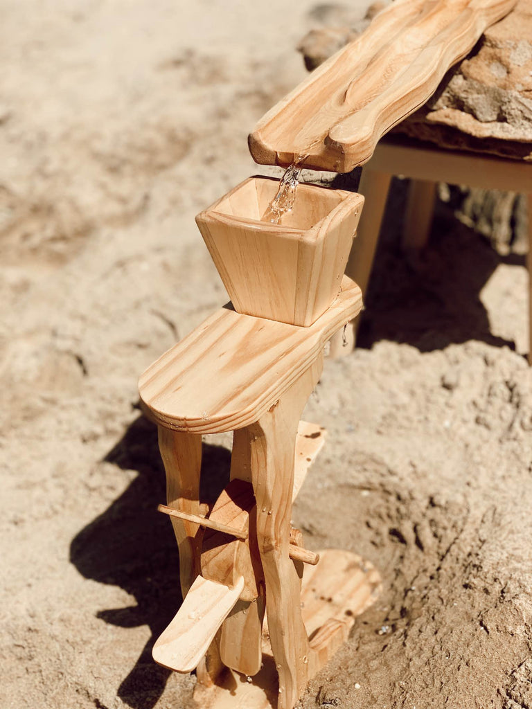 Wooden Water & Sand Wheel ~ Explore Nook